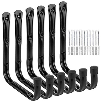 Ladder Storage Hook, Garage and Garden Storage Utility Hook, Heavy Duty Jumbo Arm Hanger - size: 8.7Inch x 9.5Inch