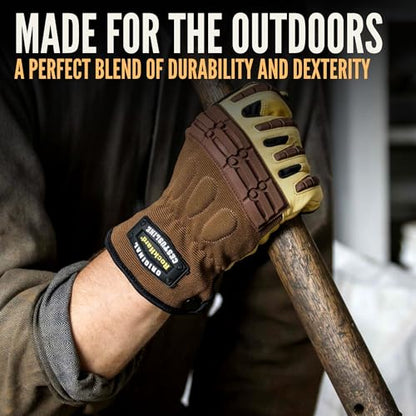 Cestus RH Original, Goatskin Leather Work Gloves for Men, Heavy Duty Working Gloves for Construction, Warehouse, Gardening - size: 3X-Large
