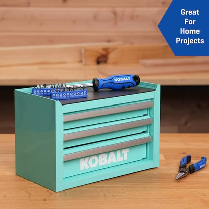 Mini 3-Drawer Steel Tool Box Teal - color: Teal, size: 3 Drawer