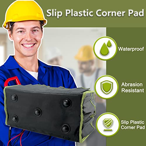 16in Foldable Open Top Tool Tote, Tool Bags For Men Heavy Duty, Tool Carrier tool bag hard With Handle, Wide Mouth Electrician Tool Tote, Many Pockets Can Hold Many - size: 16INCH