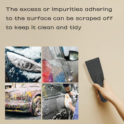 6 Pack Plastic Putty Knife Set, 2" Flexible Paint Scraper Tools for Spackling, Drywall Repair, Patching, Plastering, Caulking, Wallpaper Removal, Non-Scratch Spackle Knife & Putty Scraper