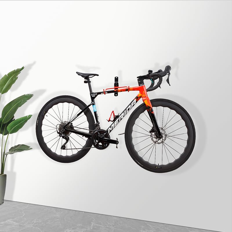PHUNAYA Wall Mount Bike Rack,Bike Hanger Horizontal,Bicycle Holder Heavy Duty,Garage Bike Storage,Garage Organization Bicycle Hook with Rubber,Foldable and Adjustable Angle(2 pack) - style: Horizontal 2Pack