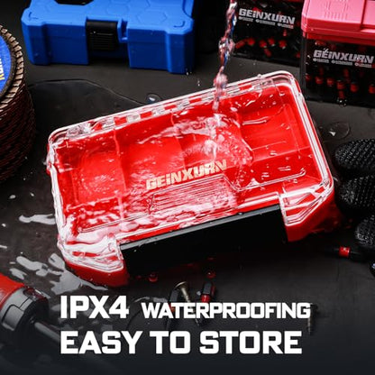 Geinxurn IPX4 Waterproof Small Storage Parts Organizer, Small Parts Case with Removable Dividers, Screwdriver Bit Set Box - style: DMBQC-7
