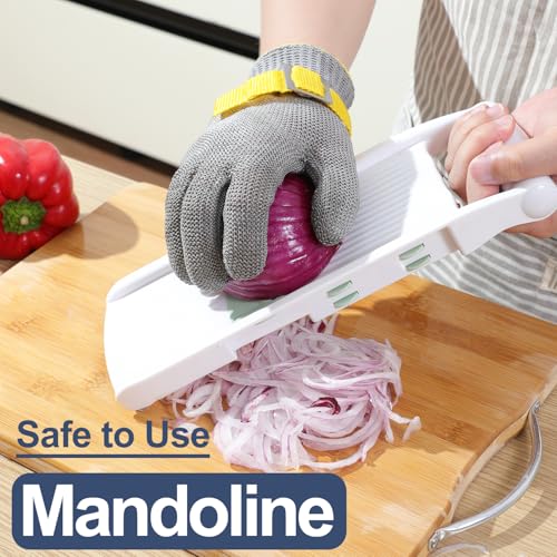 Dowellife ANSI A9 Cut Resistant Glove Food Grade, Stainless Steel Mesh Metal Knife Cutting Glove for Butcher Oyster Shucking Kitchen Mandoline Chef Slicing Fish Fillet(X-Large-12 Pcs) - size: X-Large (Pack of 12)
