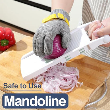 Dowellife ANSI A9 Cut Resistant Glove Food Grade, Stainless Steel Mesh Metal Knife Cutting Glove for Butcher Meat Cutting Oyster Shucking Kitchen Mandoline Chef Slicing Fish Fillet (Small-3 Pcs) - size: Small (Pack of 3)