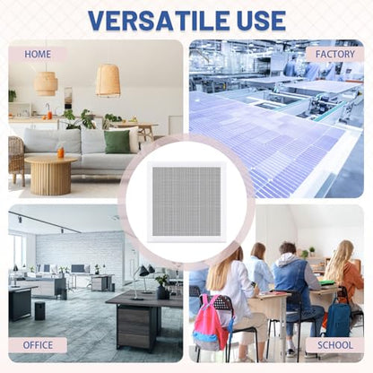 4 Pack 11.8 x 11.8in Drywall Repair Kit Self Adhesive, Fiberglass Mesh over Aluminum Sheet Drywall Patch for Wall Ceiling Large Hole Repair with 2 Sandpaper & 2 Scraper