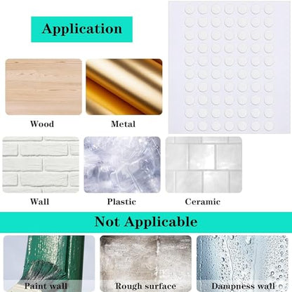 JANYUN 560Pcs Double Sided Sticky Clear Dots Stickers Removable Round Putty Sticky Tack No Trace Sticky Putty Waterproof Small Stickers for Festival Decoration (6mm, 560) - size: 6mm Round 560pcs