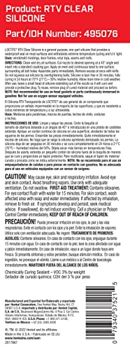 LOCTITE Automotive RTV Clear Silicone Adhesive – Indoor & Outdoor Sealant, Waterproof, Flexible, Protects Wiring - 300 ml, 1 Pack