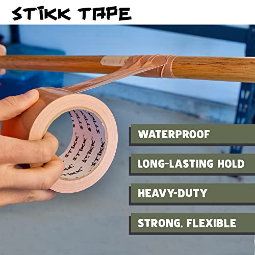 STIKK Duct Tape - Olive Drab Green Duck Tape - 3 inch x 25 Yards - Heavy Duty Tape for Repairs, Household Projects - for Commercial HVAC and Construction - Effective Heavy Duty Waterproof Duct Tape - color: Olive Drab Green