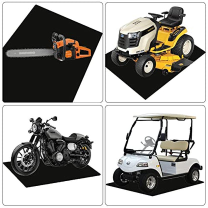 AiBOB Oil Spill Mat, Garage Floor Mat Under Car, 6ft X 8 ft, Waterproof Backing Absorbent Pad Protects Floor, Durable, Reusable, Black - size: 72'' X 96''