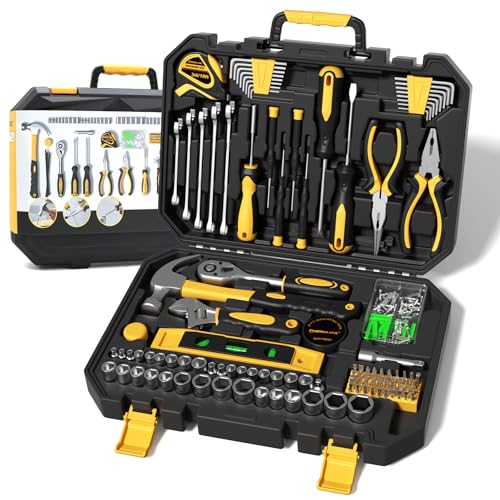 209 Piece Tool Kit for Home Socket Wrench Auto Repair Tool Set,General Household Tool box,Basic Hand Tool Kit,Perfect for Homeowner, Diyer, Handyman