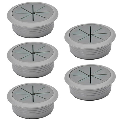 EASYEAH 5 Pcs Desk Grommet 2" / 50 mm, Desk Hole Cover for Cables Dark Grey, Cable Grommet ABS Plastic, Desk Hole Grommet for Home & Office Pc, Detachable Cable Cord Organizer - size: 2" / 50 mm, style: 5pcs Dark Grey