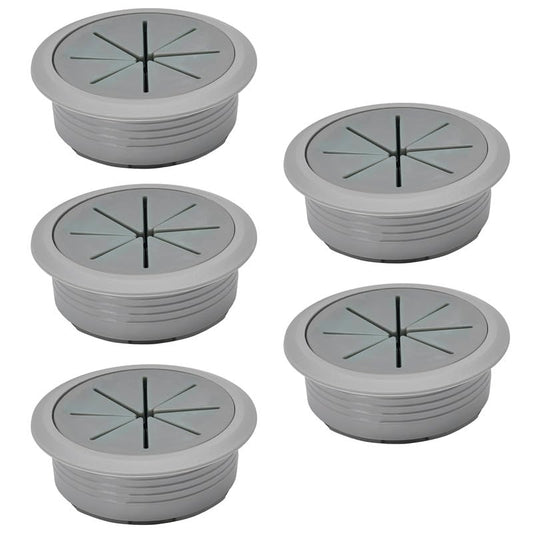 EASYEAH 5 Pcs Desk Grommet 2" / 50 mm, Desk Hole Cover for Cables Dark Grey, Cable Grommet ABS Plastic, Desk Hole Grommet for Home & Office Pc, Detachable Cable Cord Organizer - size: 2" / 50 mm, style: 5pcs Dark Grey