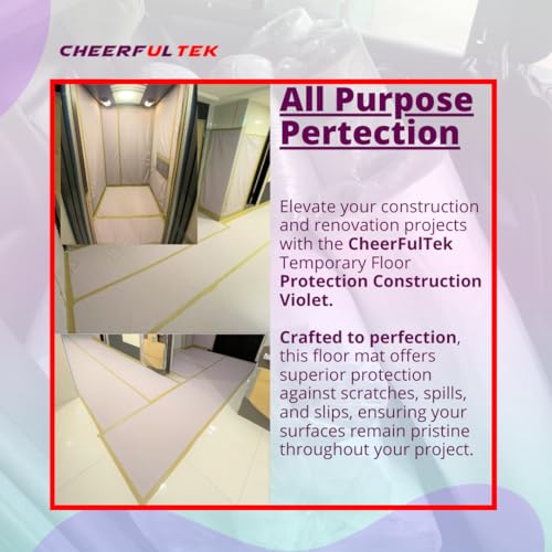 Heavy-Duty Temporary Floor Protection, All Purpose Scratch & Waterproof-Worry Free, Underlayment, Renovation & Construction Canvas Drop Cloth Tarp, Anti-Slip, Durable, Reusable 3'x150'-450 SQFT