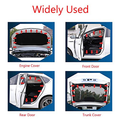 ESUPPORT 157" 4M P Shape Car Door Window Trim Edge Moulding Rubber Weatherstrip Seal Strip Auto Vehicle