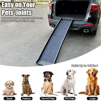 PawStep 51006 61 inch Portable Folding Pet Ramp with Carpet Great for Truck SUV Car - style: Non-Slip Pet Ramp