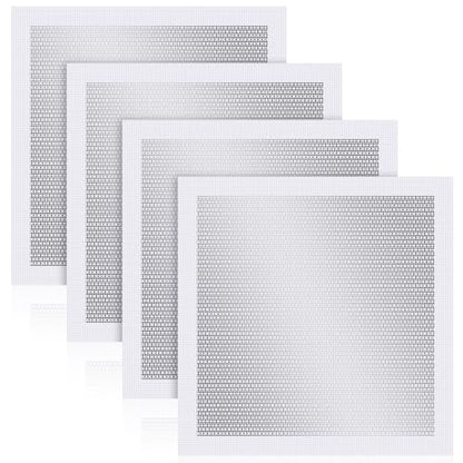 Yaocom 4 Pcs 12x12 Inch Drywall Repair Kit Self Adhesive Mesh Drywall Repair Patch Set with Sanding Pads and Scraper Heavy Duty Metal Aluminum Dry Hole Patch Tools for Large Hole Wall Ceiling Tool - size: 12 x12"