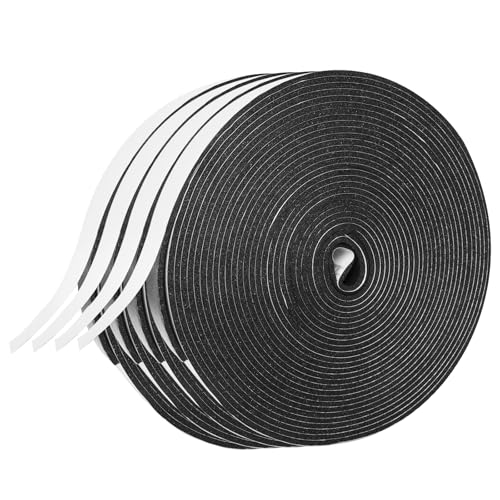 Foam Insulation Tape self Adhesive,1In x 1/8In x 131Ft Weather Stripping for Doors and Windows,Sound Proof soundproofing Door Seal,Weatherstrip,Pipe Cooling, Air Conditioning Seal Strip - size: 1In x 1/8In x 131Ft
