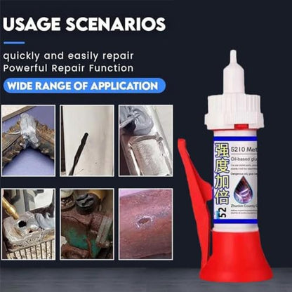 Powerful Solder Multi-Material Repair Adhesive,5210 Oil Based Glue, 5210 Glue,5210 Powerful Solder Multi-Material Repair Adhesive for Wood Furniture Shoes,Cups,50g(100g) - color: 100g, size: 2pcs
