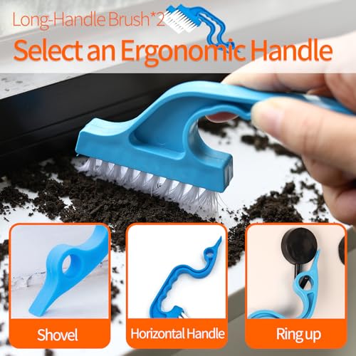 11PCS Window Track Cleaning Tools - Deep Clean Groove Gap Cleaning Brush Kit for Window/Door Tracks, Sill, Tile Lines, Kitchen Gunk, Bathroom Counters - size: Upgrade 11Pcs