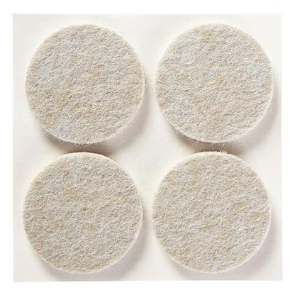 Scotch Felt Pads 12 PCS Beige, Felt Furniture Pads for Protecting Hardwood Floors, 1.5" inch Round, Easy-to-Apply, Self-Stick Design, Reliable Protection from Nicks, dents and Scratches (SP803-NA) - size: 1.5" Round (Pack of 2)