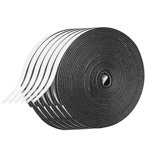 Foam Insulation Tape self Adhesive,1In x 1/8In x 197Ft Weather Stripping for Doors and Windows,Sound Proof soundproofing Door Seal,Weatherstrip,Pipe Cooling, Air Conditioning Seal Strip - size: 1In x 1/8In x 197Ft