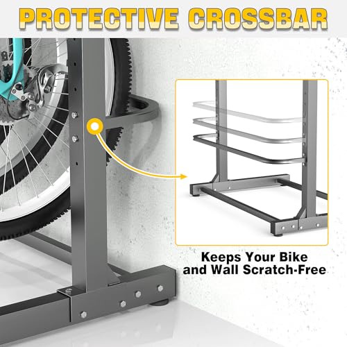 Ultrawall Freestanding Bike Rack, Vertical Bike Storage Stand for Garage, Indoor Bicycle Organizer, Holds Up to 5 Bikes - style: Holds 5 Bikes
