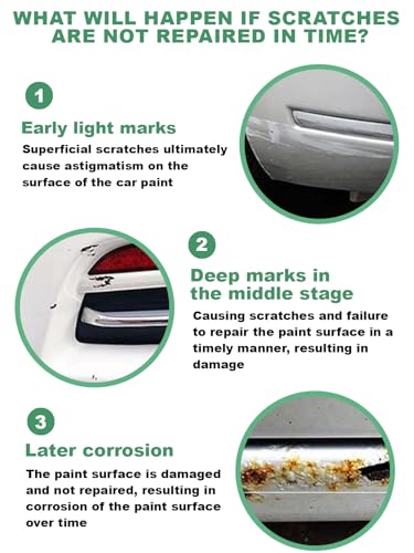 Car Touch Up Paint Silver Metallic, Color Accurate Car Scratch Repair Remover Pen Fix Auto Paint Chips and Nicks - color: Silver Metallic