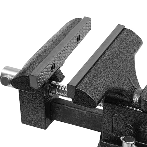 Bench Vise, 4.5"/6" Heavy Duty Cast Iron Workbench Vise with Anvil, 2-in-1 270-Degree Swivel Multipurpose Vise, Table Clamp for Woodworking Drilling, Pipe Cutting, Welding and DIY (6in) - size: 6in