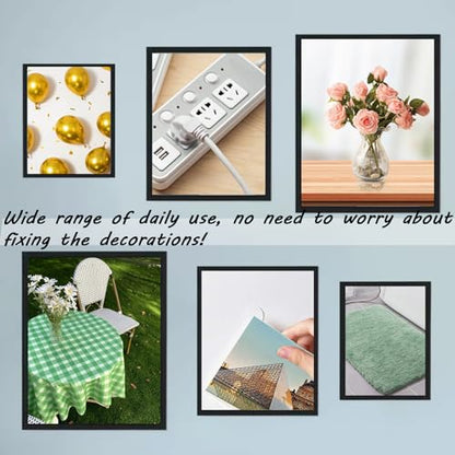 Double Sided Tape for Walls, Clear Removable Mounting Dots, 60 Pcs Invisible Adhesive for Hanging Posters, Photos & Lightweight Art in Dorm Rooms, Rentals & Offices