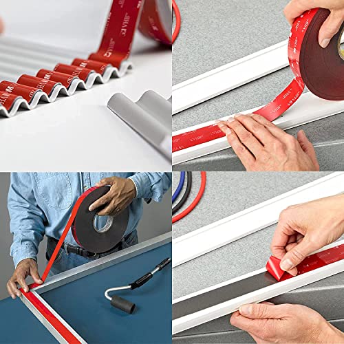 Hasaky Double Sided Tape Heavy Duty 20pcs 2in x 2in Mounting Tape Pad Sticker Strong Adhesive Tape Waterproof Foam Tape for Indoor and Outdoor - size: 20pcs 2in x 2in