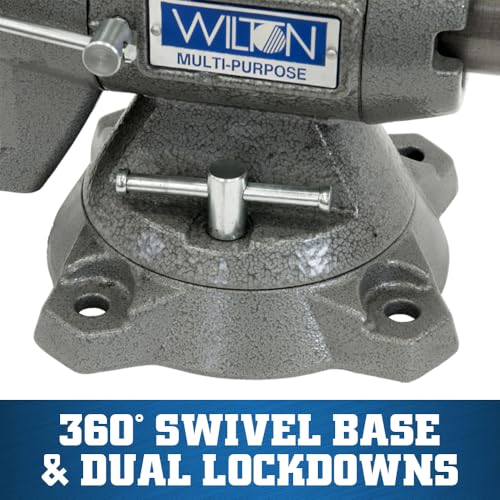Wilton Multi-Purpose Bench Vise, 5-1/2" Jaw Width, 5" Max Jaw Opening, 2-3/4" Throat (Model 550P) - size: 5-1/2 in.