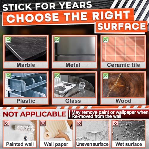 1.18" X 235" Heavy Duty Clear Double Sided Tape – Strong Double Sided Adhesive Tape – Wall Decoration, DIY, Office and Home Projects, No Tools Needed | Works on Tile, Glass, Wood, Metal, and Plastic - size: 19.6 ft × 1.18 in