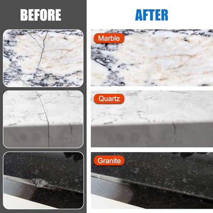 Tile Repair Kit, Ceramic Tile Chip Repair Kit, Porcelain Repair Kit for Ceramic, Tub, Acrylic, Fiberglass, Quartz, Marble and More, Tile Chip Repair Filler for Filling Dents, Cracks, Holes, Scratches