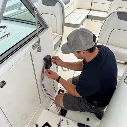 4 Pack Black Plastic Wire Cover Cable Covers for Boats Wire Pass Through Protector for Concealing & Protecting Wires, Holes up to 1-1/4 Inch