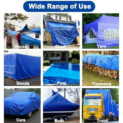 Tarpaulin Repair Tape, 3.15IN*16.4FT Blue Waterproof Tarp Repair Tape Patch, Heavy Duty RV Covers Tent Repair Tape for Truck Camper Travel Trailer Boat Covers - color: Blue