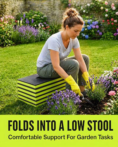 Foldable EVA Utility Mat with Handle, Heavy Duty Mechanic Mat for Kneeling, Workouts, Garages, Gardening, Camping, Picnics, Outdoor Adventures and Home Gyms, Green - color: Green