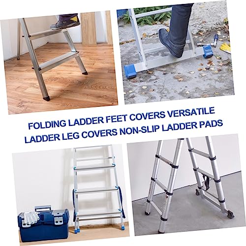 Hemoton 4pcs Thick Slip Stair Treads Mats Stair Pads Non-Skid Ladder Feet Covers