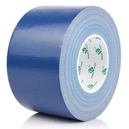BOMEI PACK Dark Blue Sticky Duct Tape Heavy Duty Strong Industrial Color Duct Tape 3.6inch x 72yds for Packing and Repairing 1Pack - color: Dark Blue