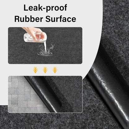 Oil Spill Mat 36 x 60 Inch,Highly Absorbent Maintenance Mat Protect Your Floor from Oil Drips, Spills, Splashes and Stains