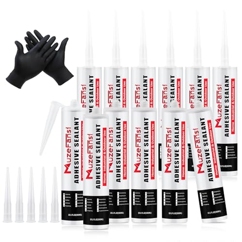 RV Roof Sealant 12Pack, Self-Leveling Lap Sealant for RV Roofs,White RV Caulking Sealant Lap Sealant for Camper Trailer Roof Window, Waterproof RV Silicone Sealant Roofing Repair Kit - style: Self Leveling 12 Packs