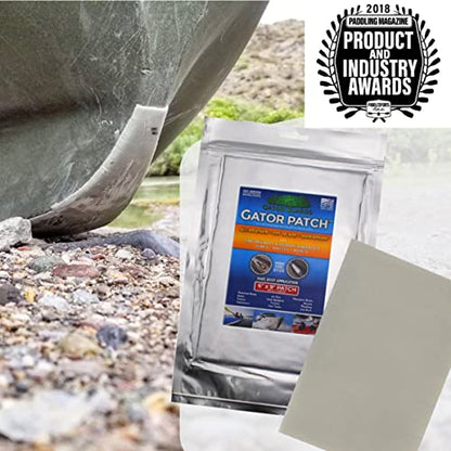 Gator Patch Fiberglass Reinforced Repair Patch - Repairs Holes, Dents & Cracks on Multiple Surfaces - DIY Prep, Peel & Stick - 3 Sizes - USA Made - size: 6x9"