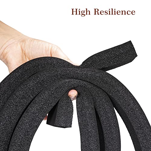 Yotache Open Cell Foam Air Conditioner Insulation Seal Strip 2"x1", Non-Adhesive Air Conditioning Weather Strip, 6.5 Feet Long - size: 2"x1"x6.5ft