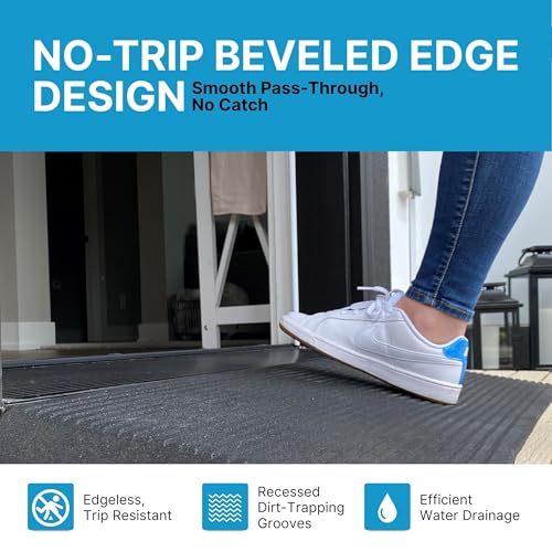 EZ-ACCESS Transitions Angled Entry MAT, Black, .5-in - color: Black, size: 0.5 Inches