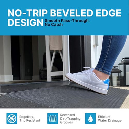 EZ-ACCESS Transitions Angled Entry MAT, Black, 2.25-in - color: Black, size: 2.25 Inches