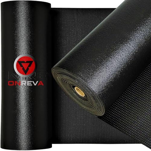 ONREVA Tool Box Liner 14 inch wide x 20 ft Large, Thick Heavy Duty Toolbox Drawer Liners, Rolling Tool Chest Foam Mat, Shelf Rubber Mat, Black Non-slip Organizer Pad for Cabinet, Workbench
