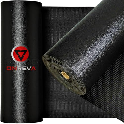 ONREVA Tool Box Liner 14 inch wide x 20 ft Large, Thick Heavy Duty Toolbox Drawer Liners, Rolling Tool Chest Foam Mat, Shelf Rubber Mat, Black Non-slip Organizer Pad for Cabinet, Workbench