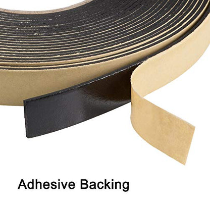 uxcell Sealing Foam Tape 20mm Wide 2mm Thick 10m/32.8ft Long, EVA Self Adhesive Weather Strip for Window Door Insulation - size: 20mmx2mmx10m