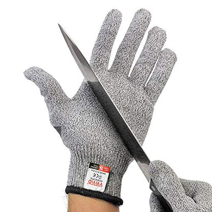 VViViD Cut Resistant Comfort Flex Safety Work Glove Pair - Level 5 Protection (Large)
