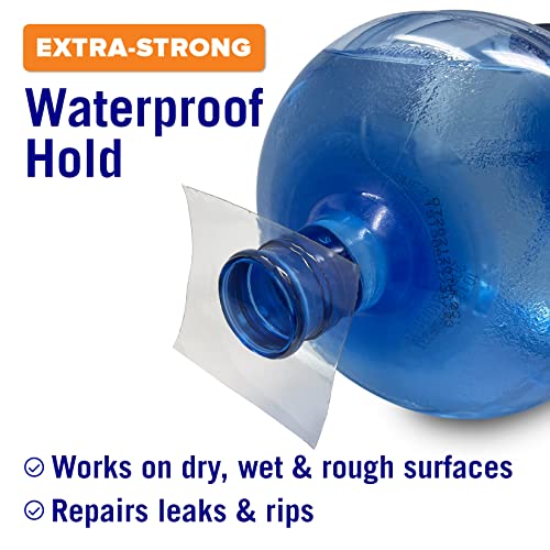 Better Boat Clear Waterproof Tape for Leaks Heavy Duty Marine Grade Seal Tape, 15 ft x 4 in, Invisible Repair, Pools, Shower, Windows - color: Clear